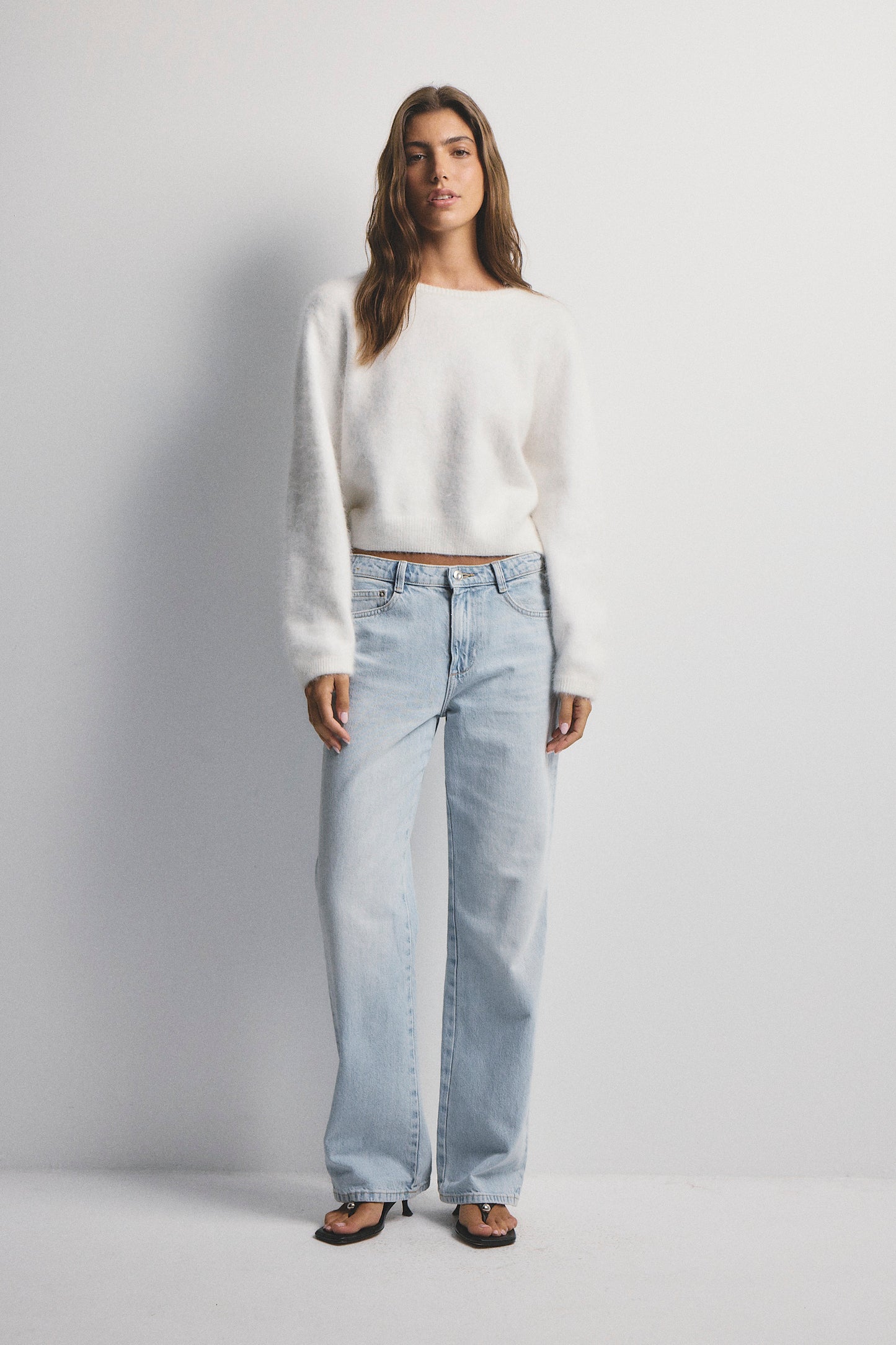 Stella Boat Neck Knit - Snow