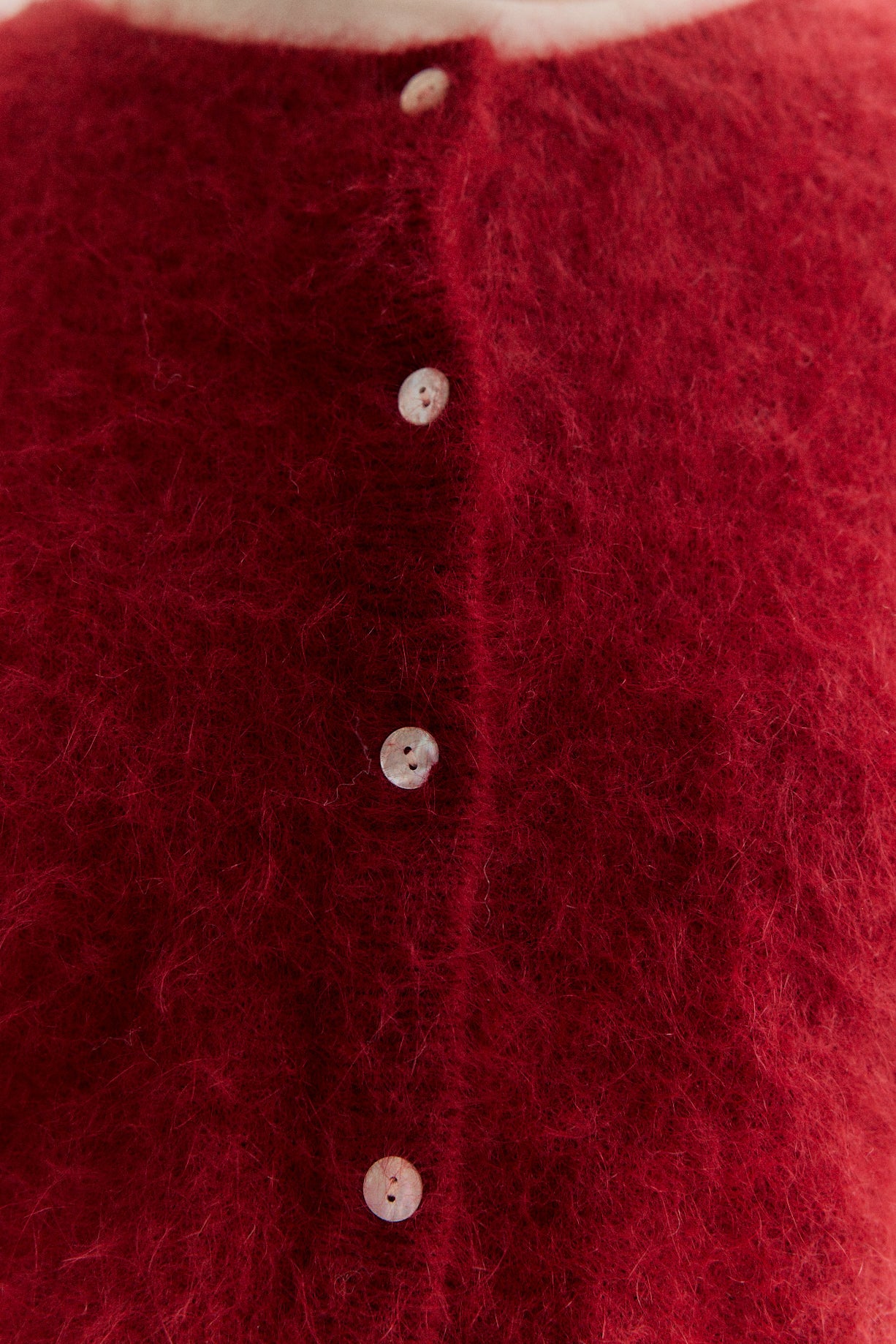 Frankie Crew Cardigan - Merlot