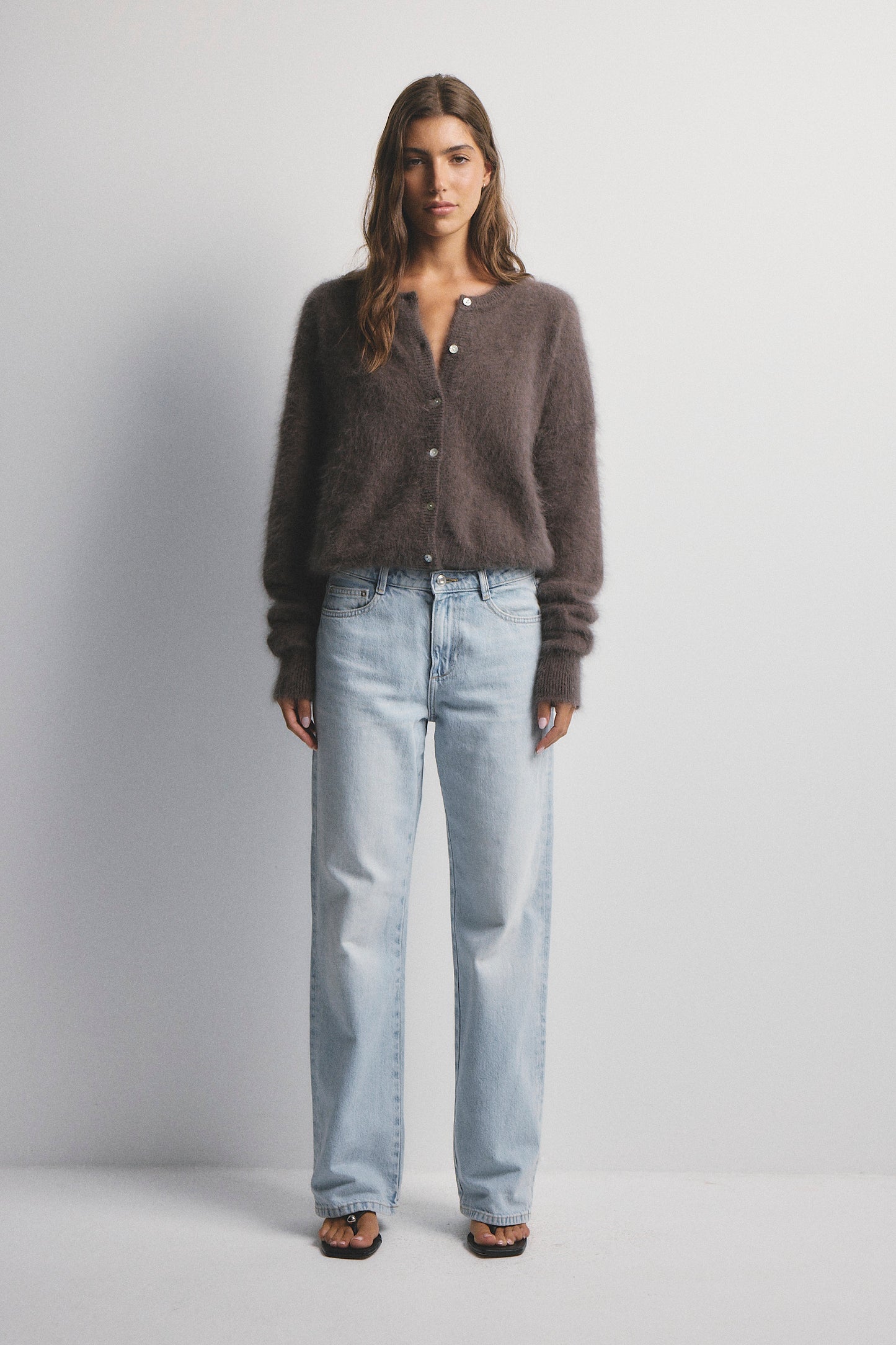 Frankie Crew Cardigan - Drift