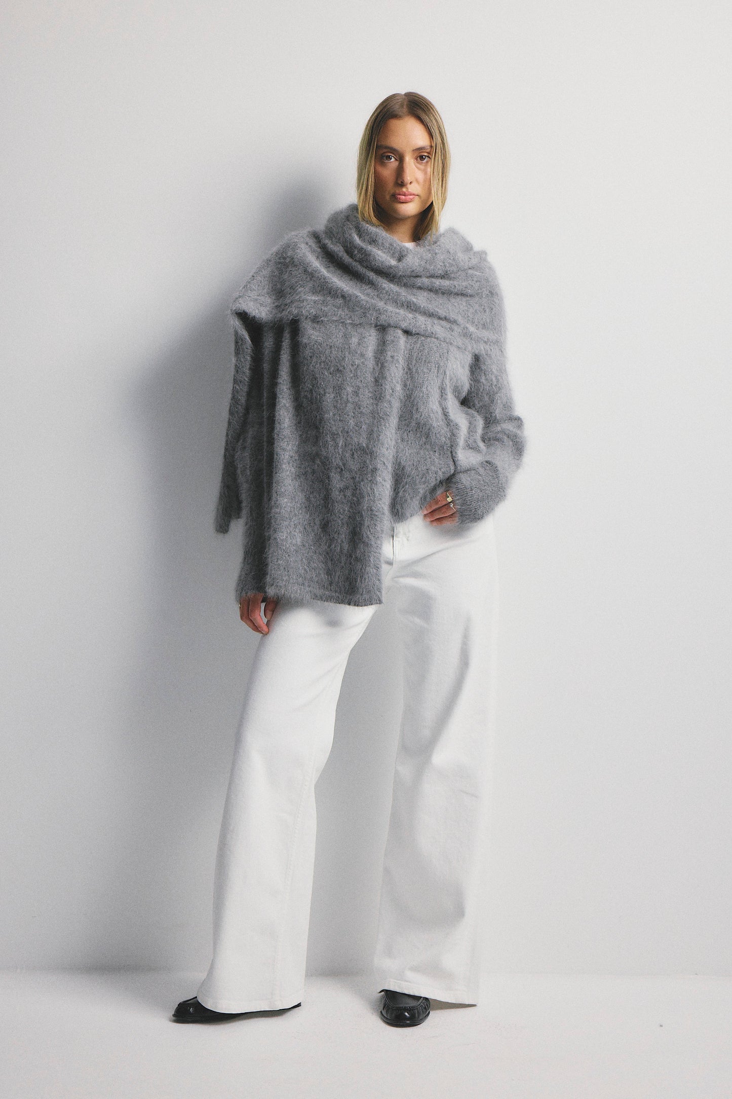 Zoe Open Cardigan - Charcoal