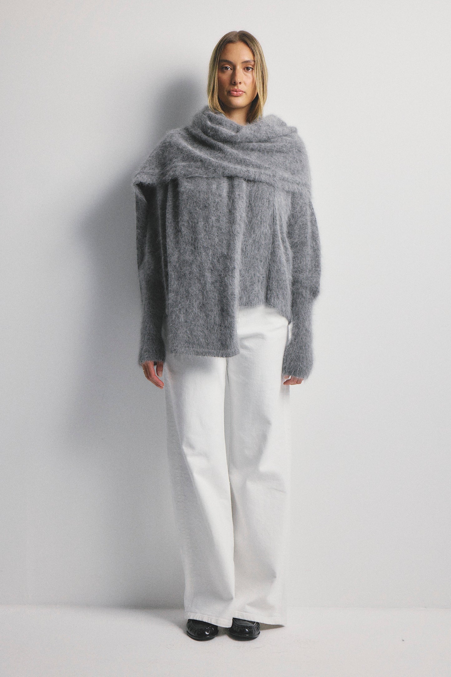 Zoe Open Cardigan - Charcoal