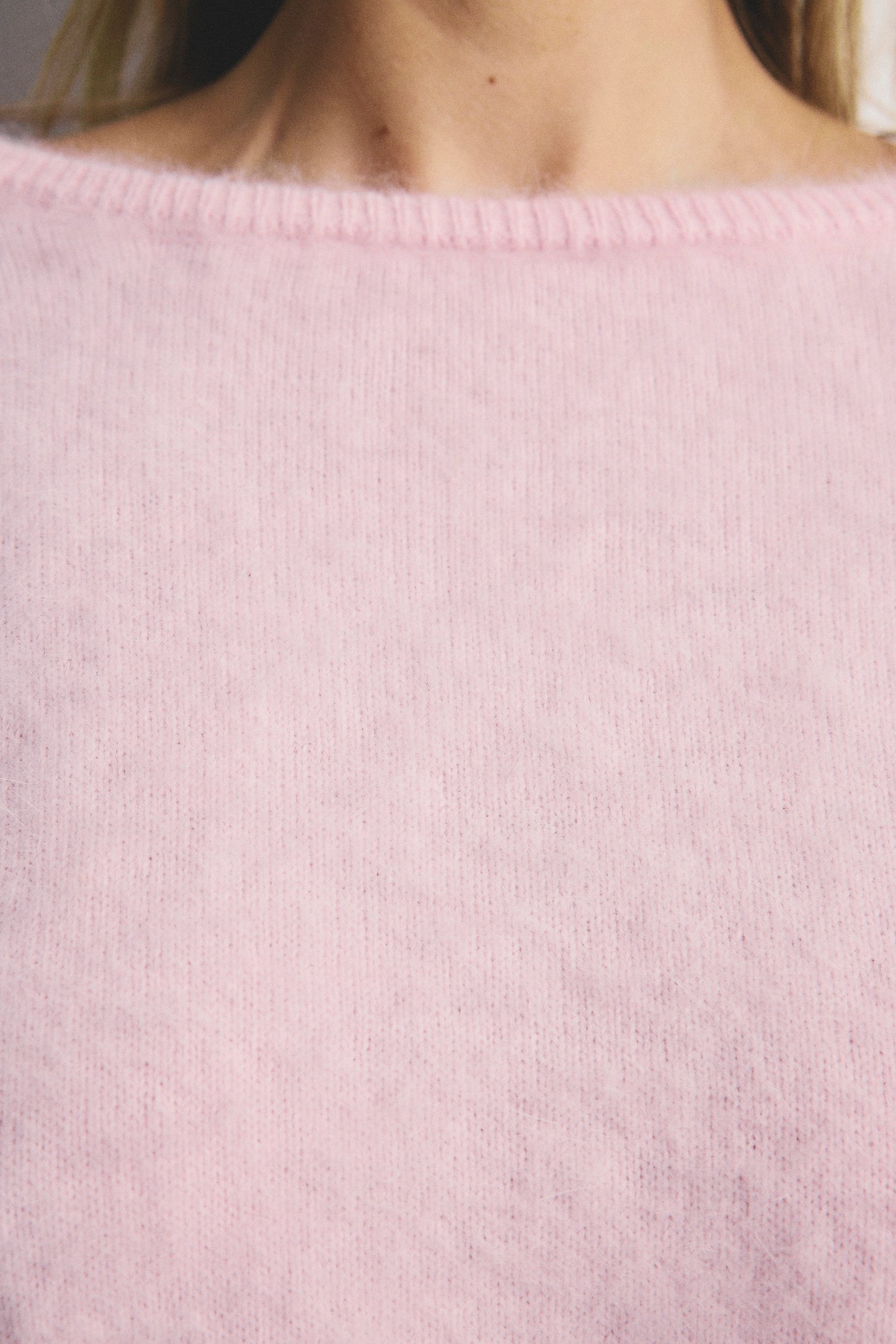 Stella Boat Neck Knit - Rosewater