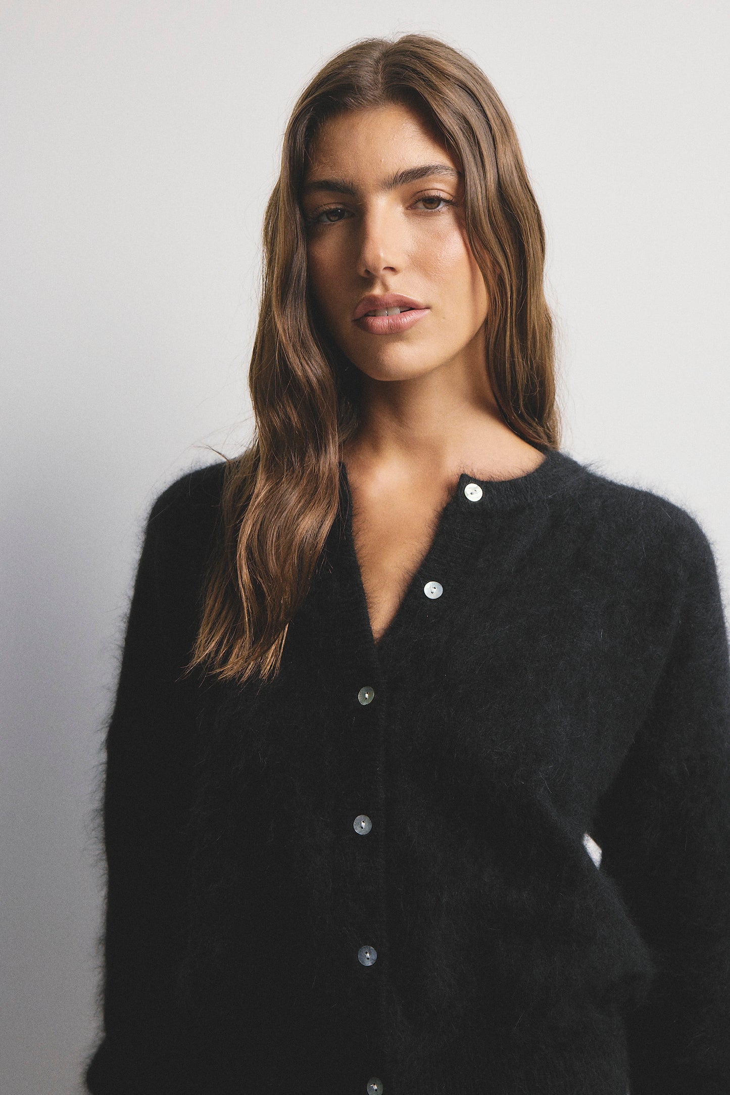 Frankie Crew Cardigan - Black