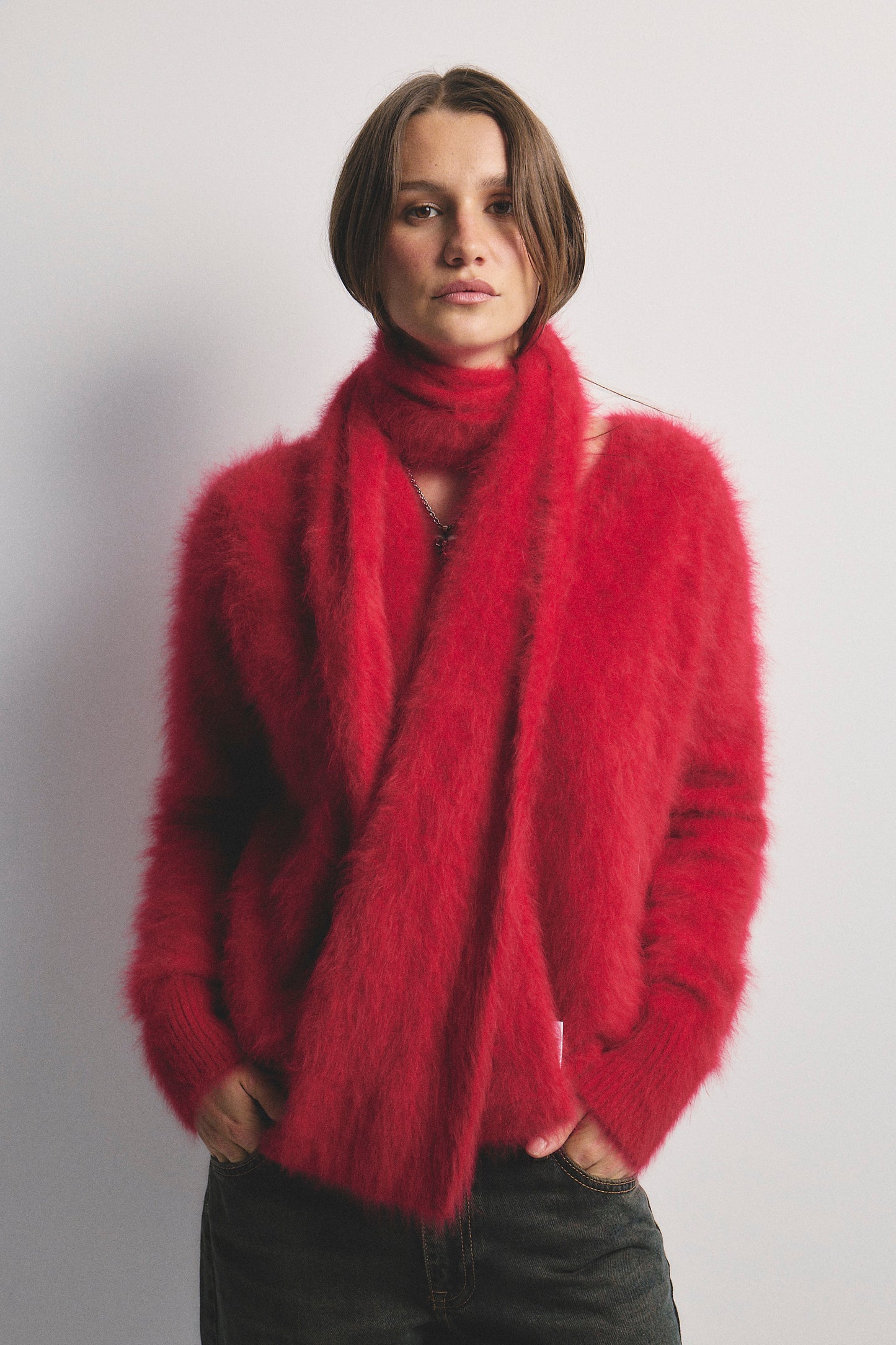 Olivia V-Neck Knit - Flame