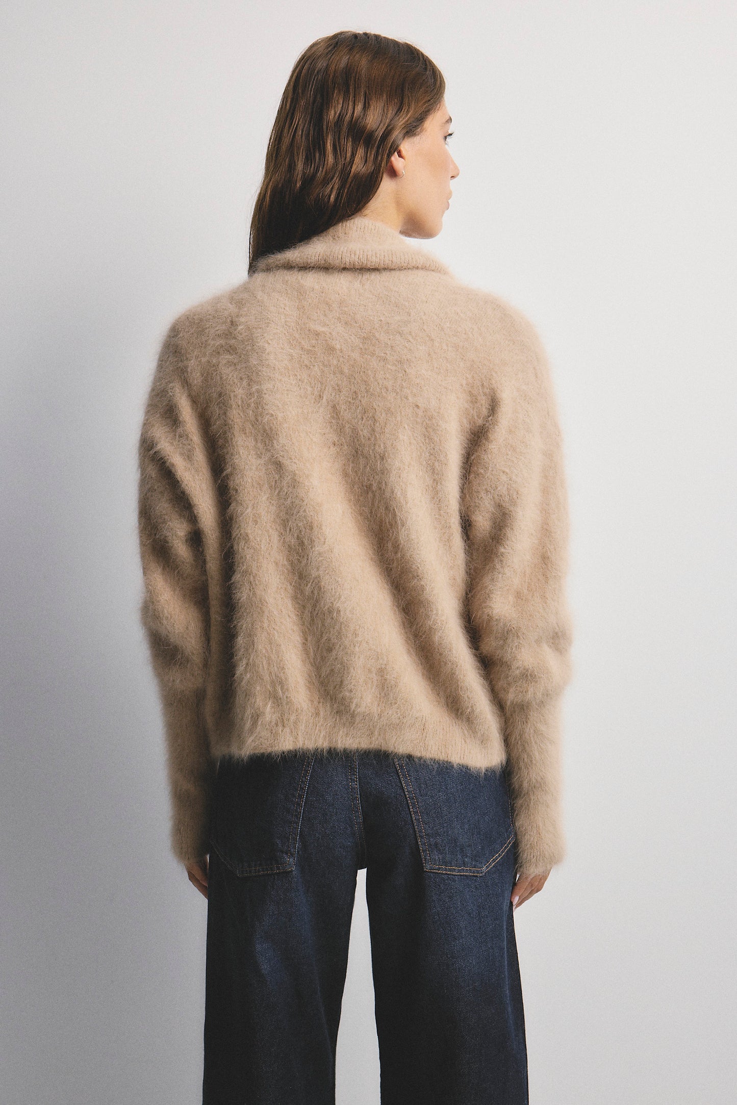 Zoe Open Cardigan - Latte