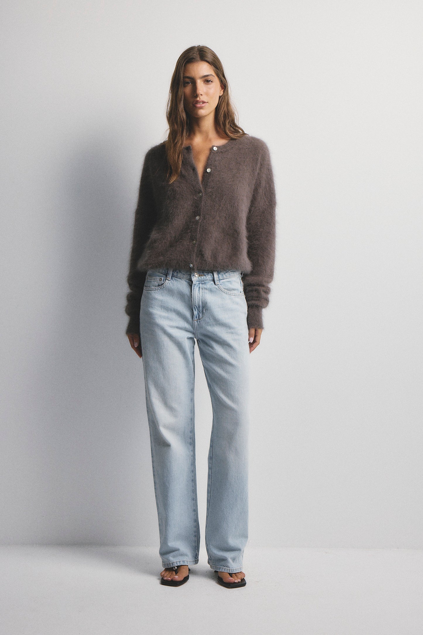 Frankie Crew Cardigan - Drift