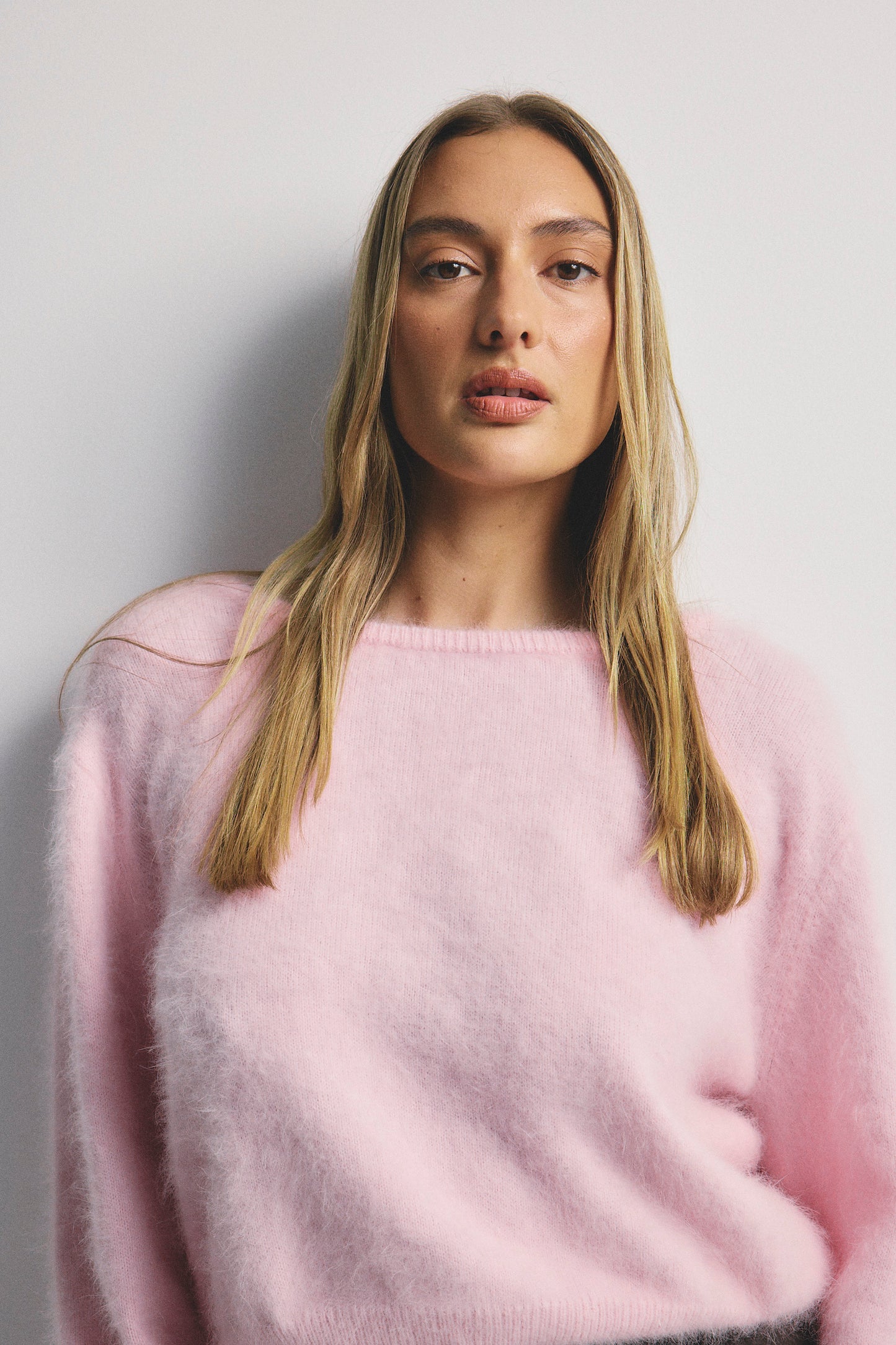 Stella Boat Neck Knit - Rosewater