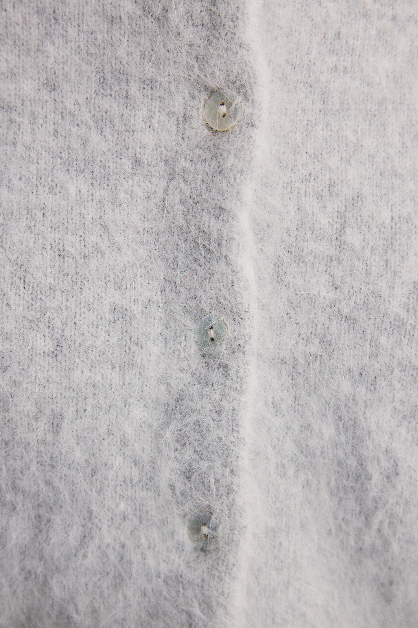 Bella Button up Cardigan - Light Grey