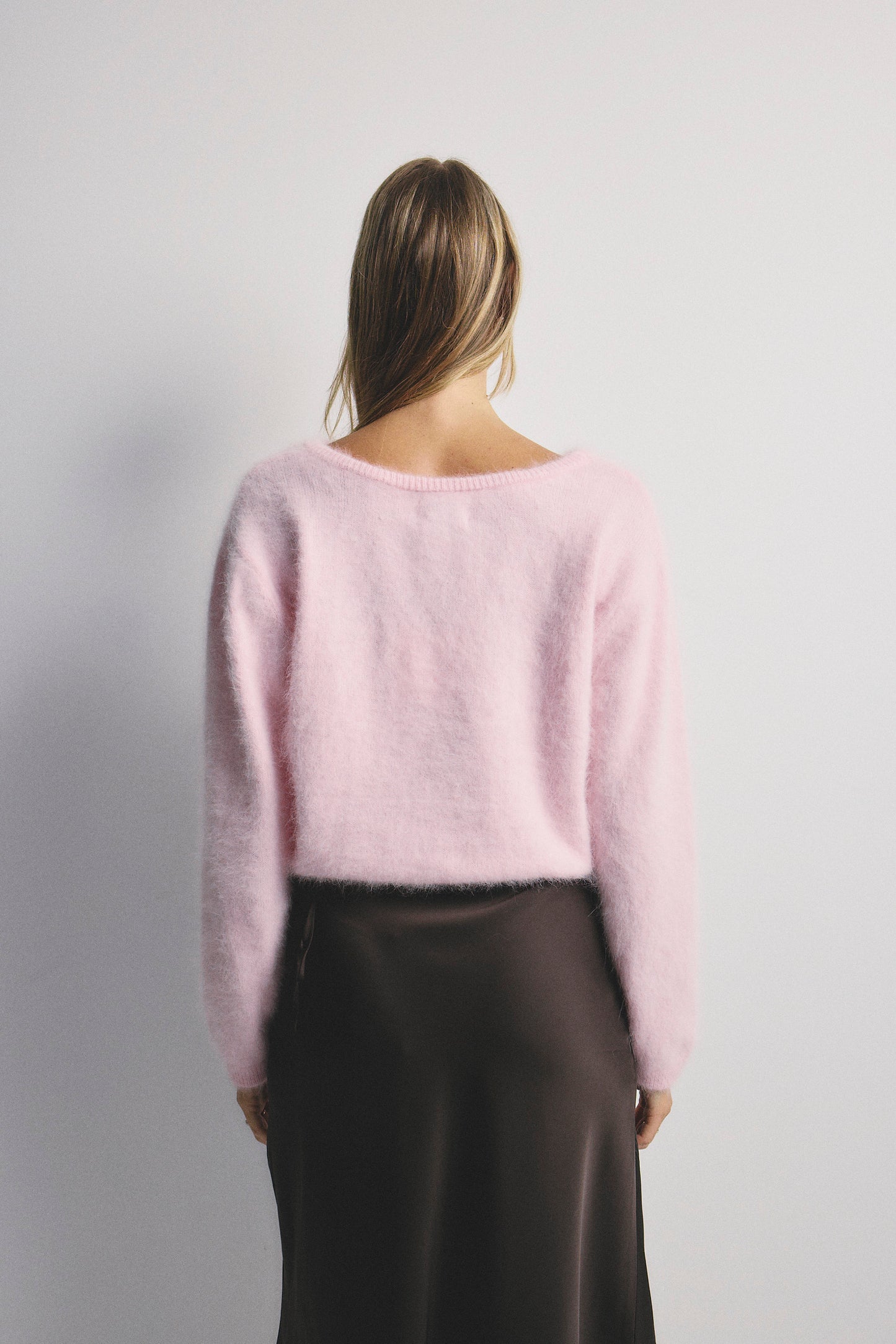 Stella Boat Neck Knit - Rosewater