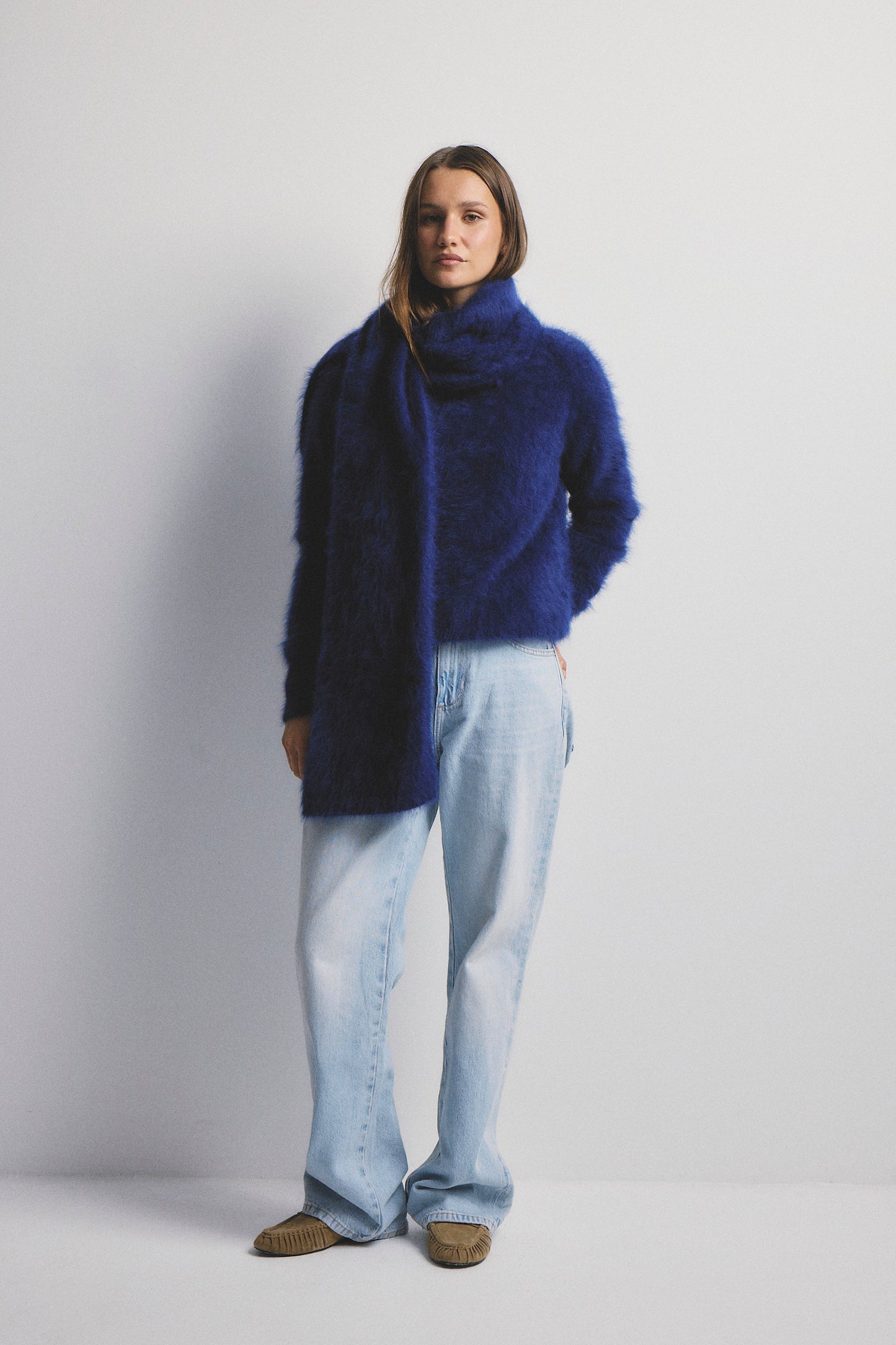 Adele Crew Neck Knit - Navy