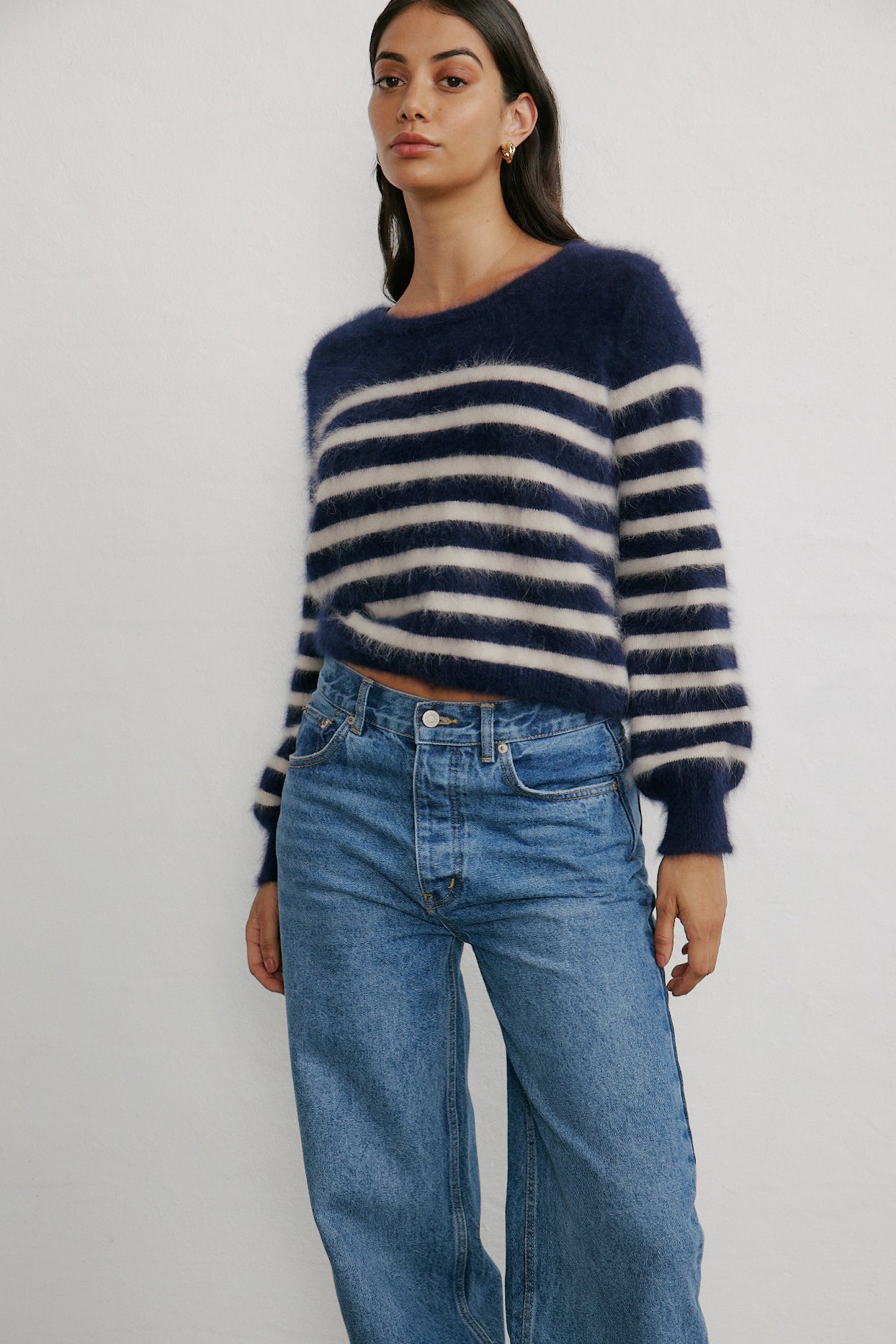 Tara Stripe Knit - Midnight