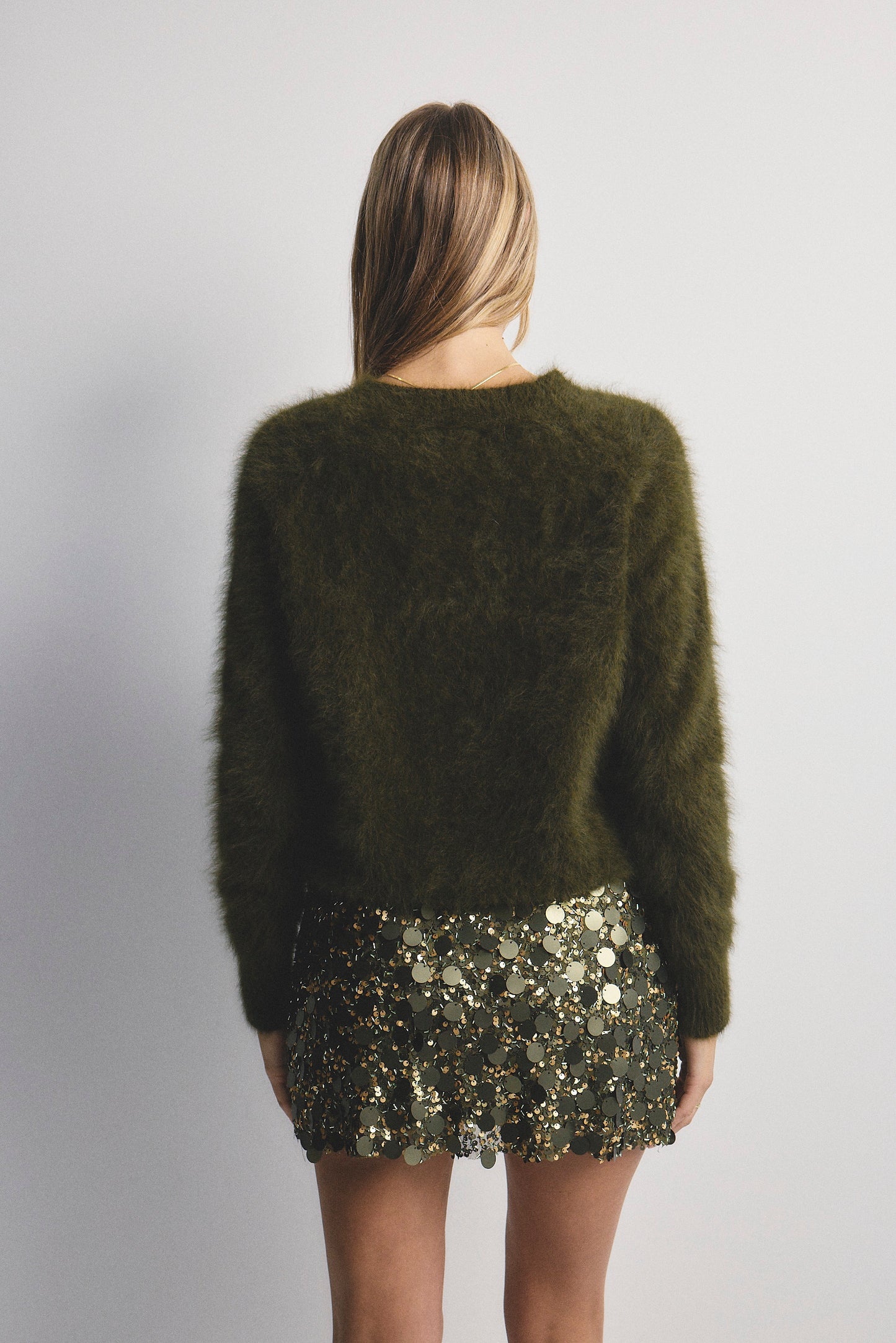 Adele Crew Neck Knit - Moss