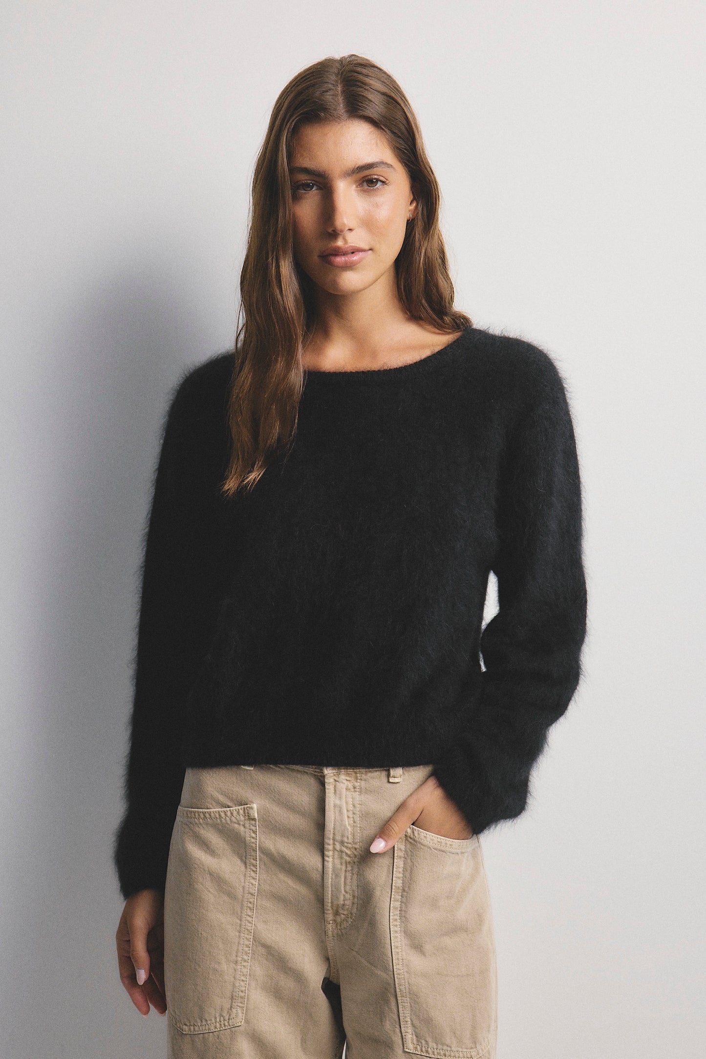 Stella Boat Neck Knit - Black