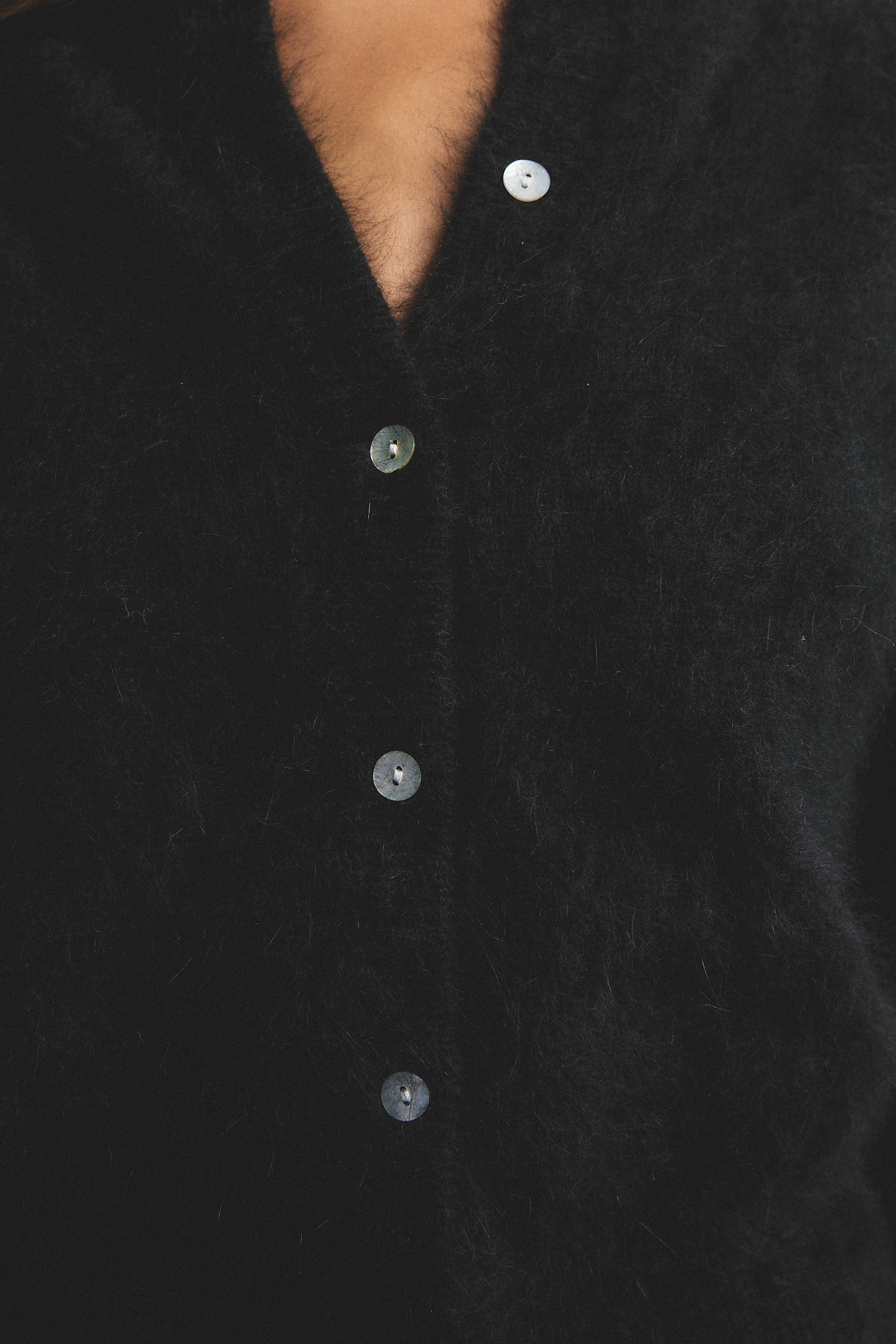 Frankie Crew Cardigan - Black