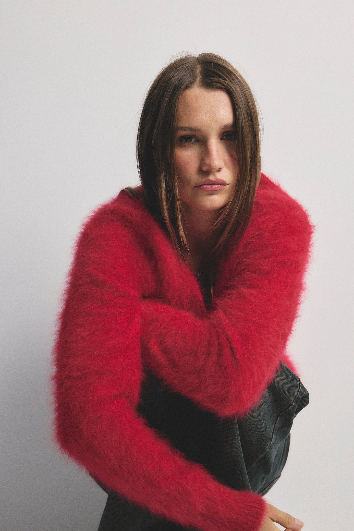 Olivia V-Neck Knit - Flame