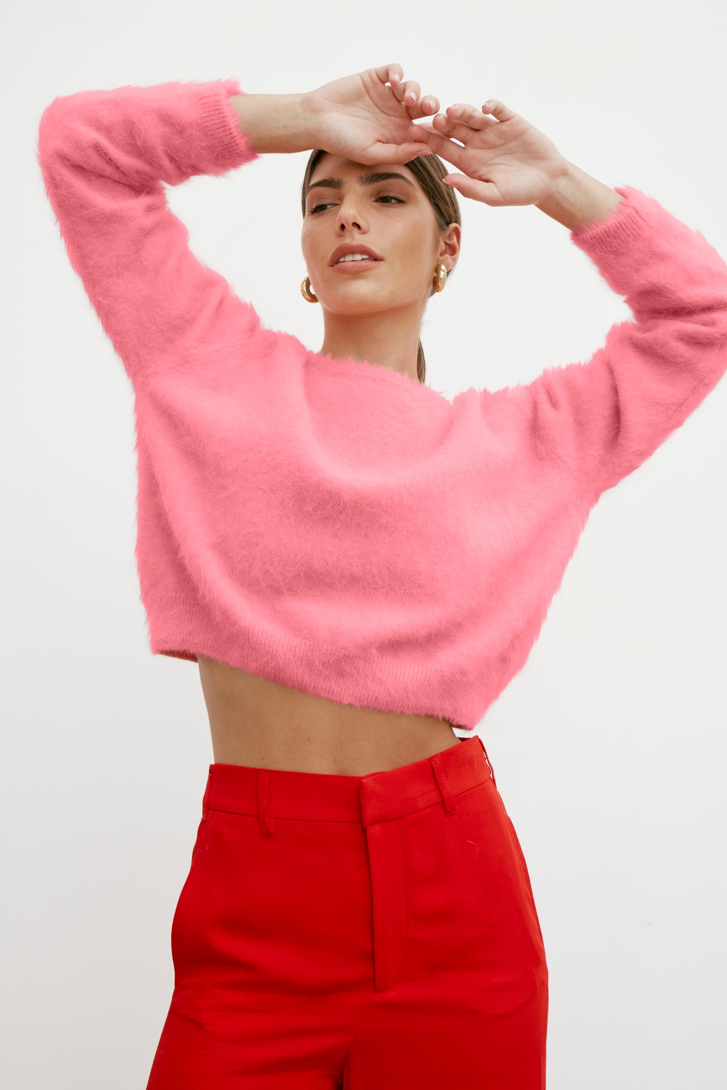 Stella Boat Neck Knit - Punch