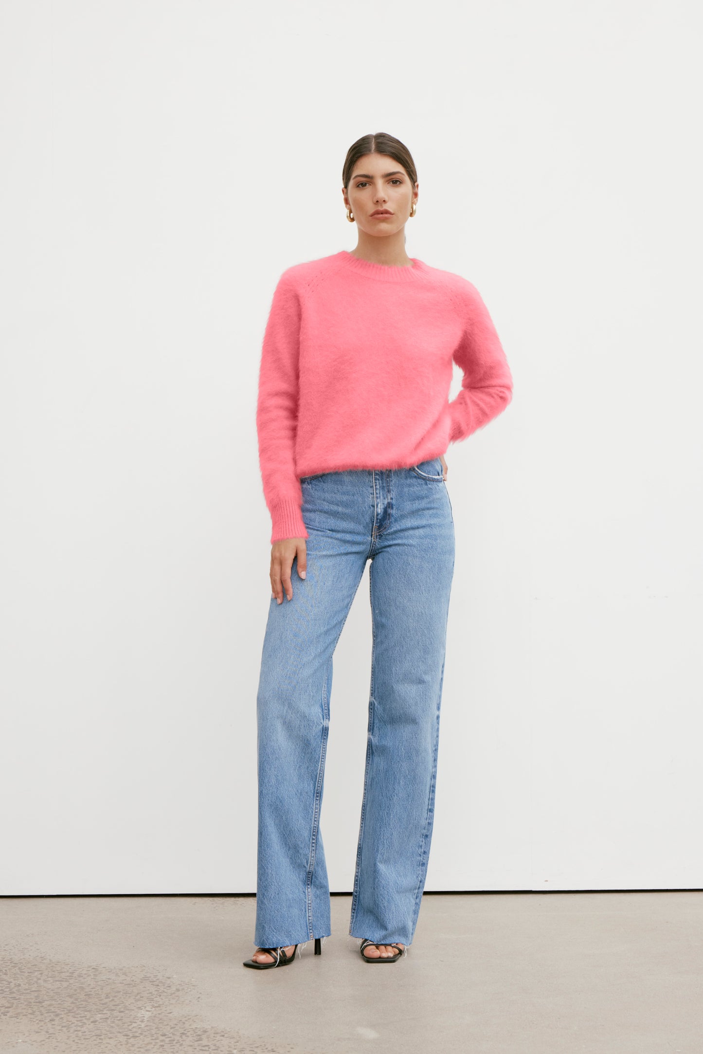 Adele Crew Neck Knit - Punch